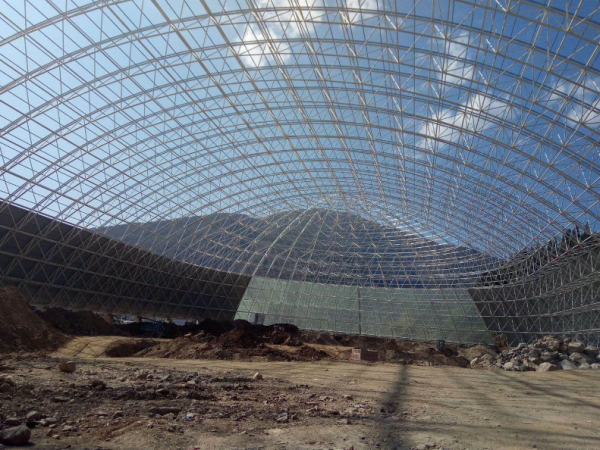 博尔塔拉蒙古自治州干煤棚网架加工案例